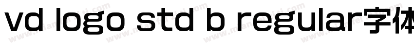 vd logo std b regular字体免费下载字体转换